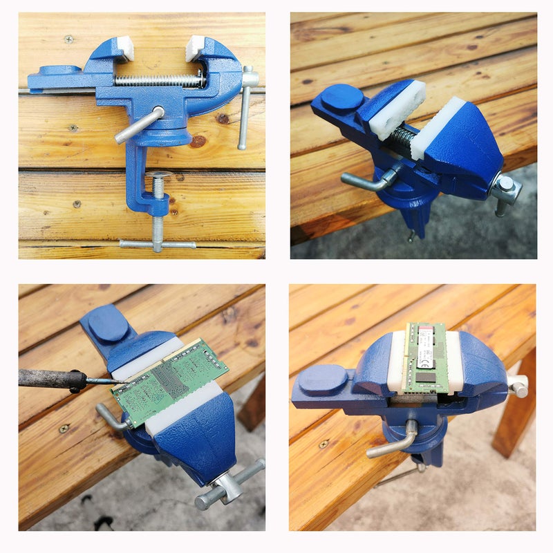 MYTEC Mini Home Vise, nylon jaws Clamp-On Vise, 2.0"" - Image 4
